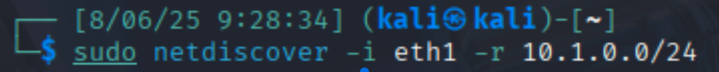 netdiscover command