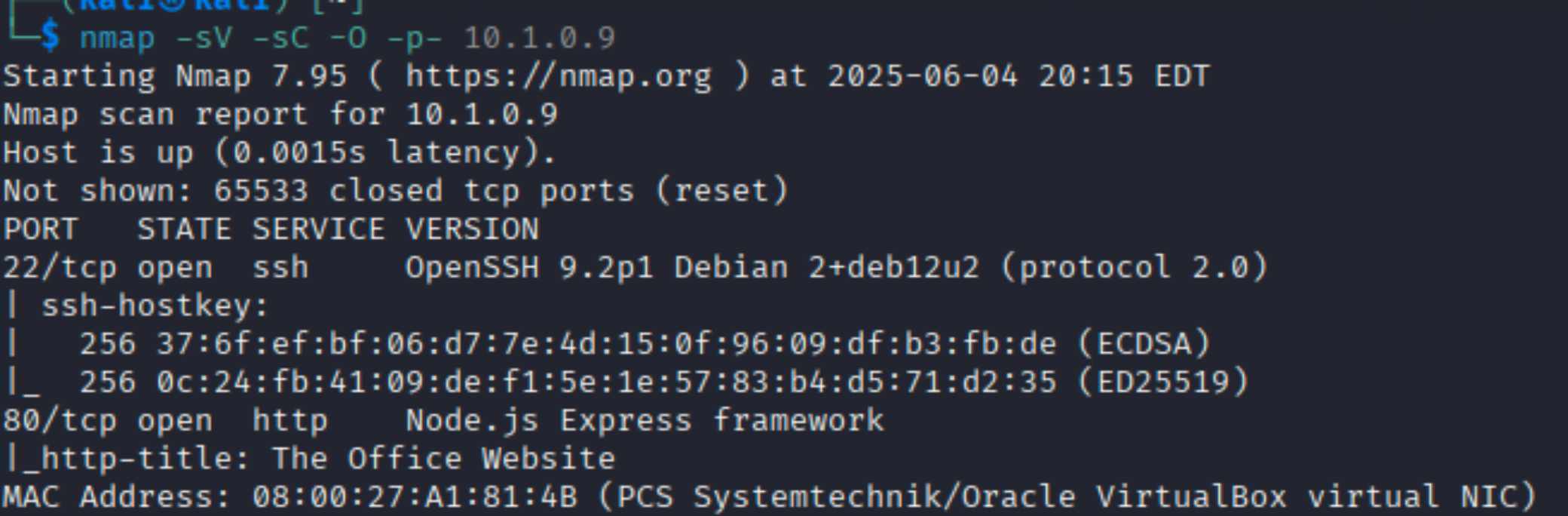 Comando NMAP