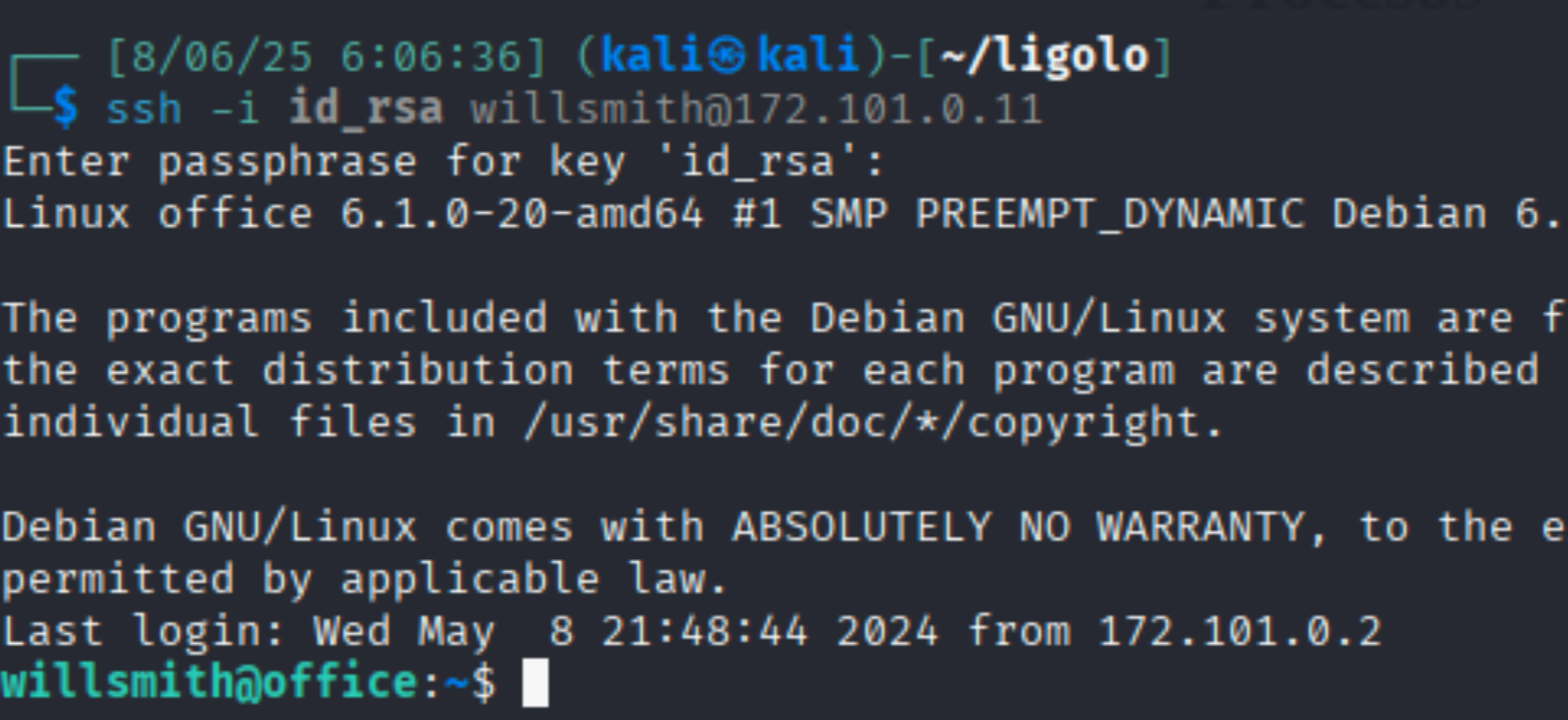access via ssh