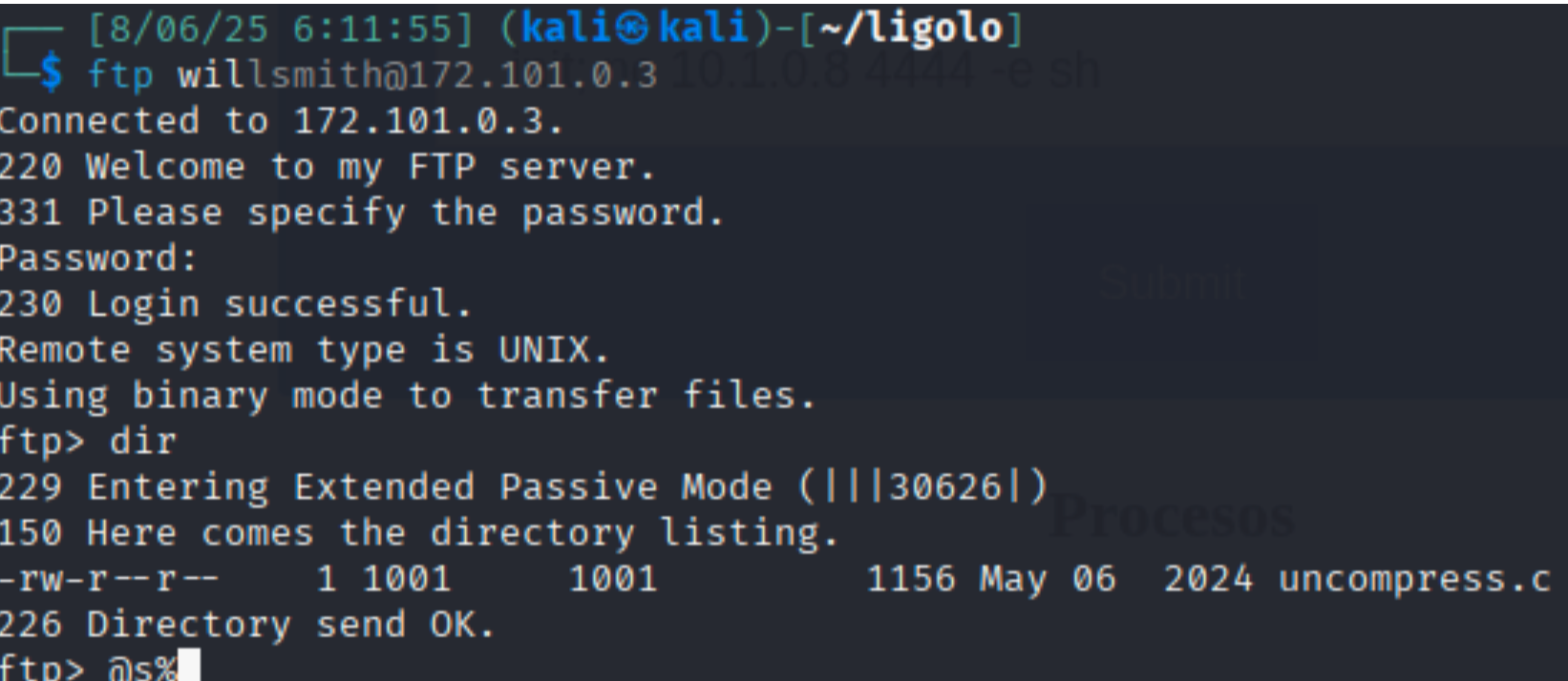 connect via ftp